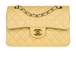 Small Classic Double Flap, Lambskin, Yellow, 31095097, AC, 3*